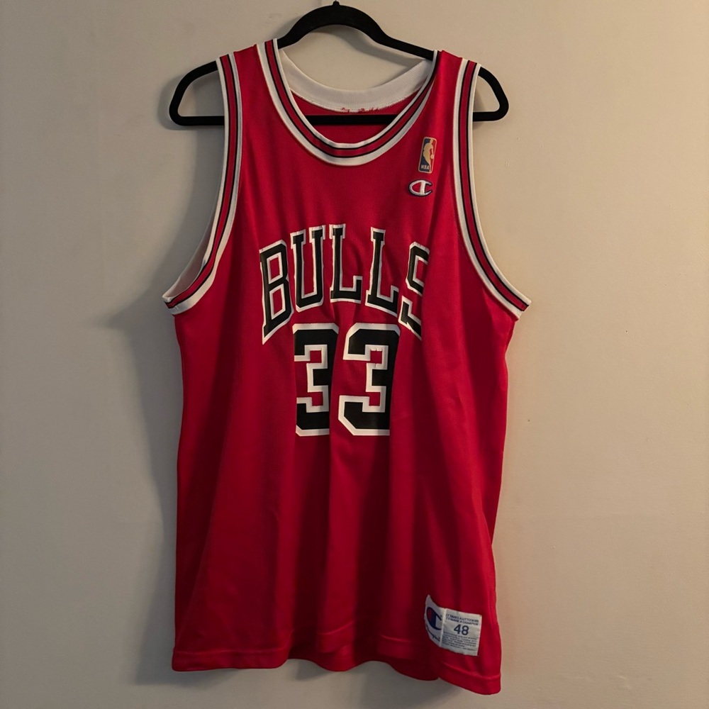 Retro Champion Chicago Bulls Scottie Pippen Jersey